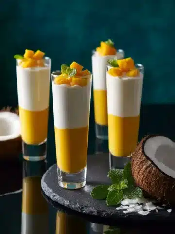 Mango Coconut Panna Cotta