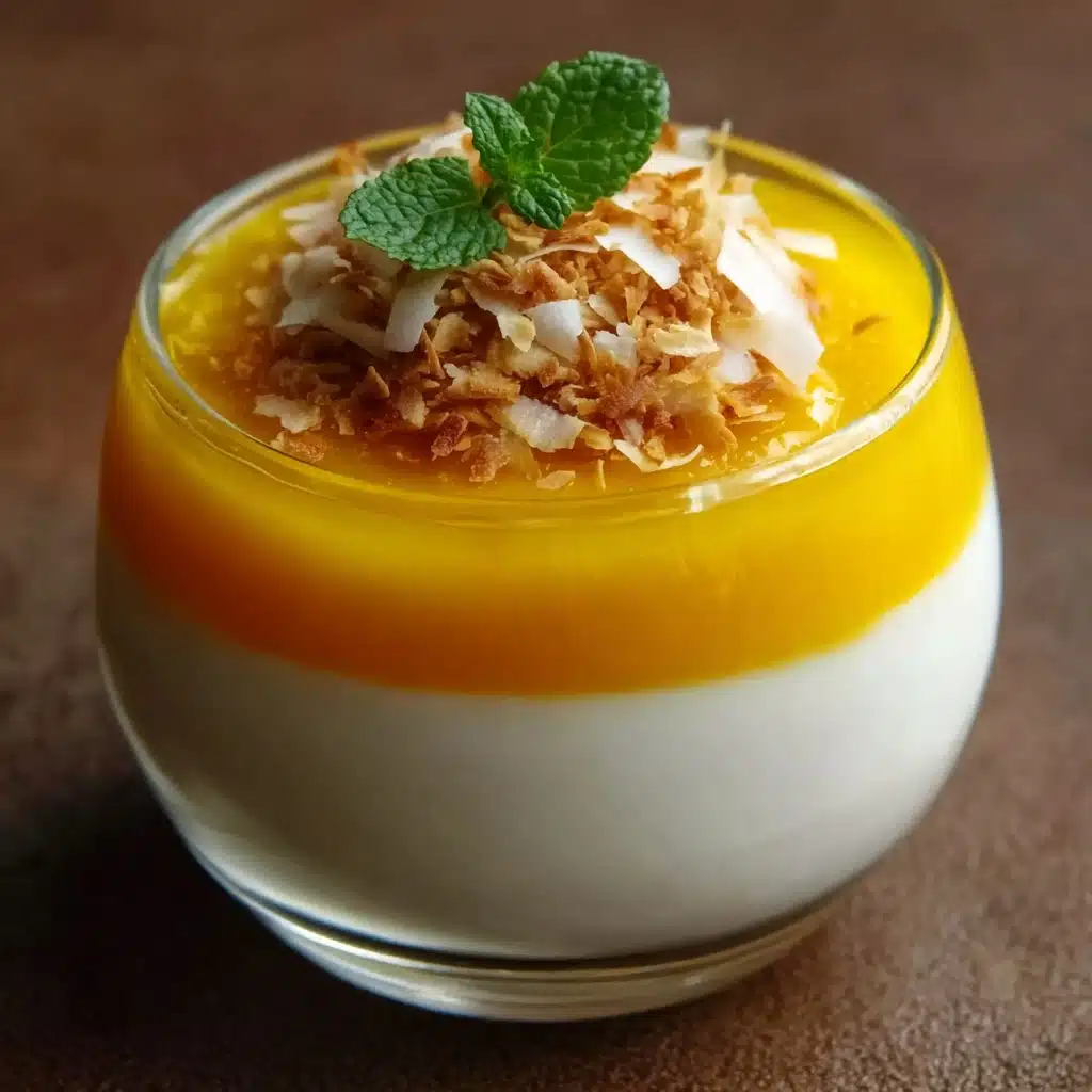 Mango Coconut Panna Cotta  - Recipe Image
