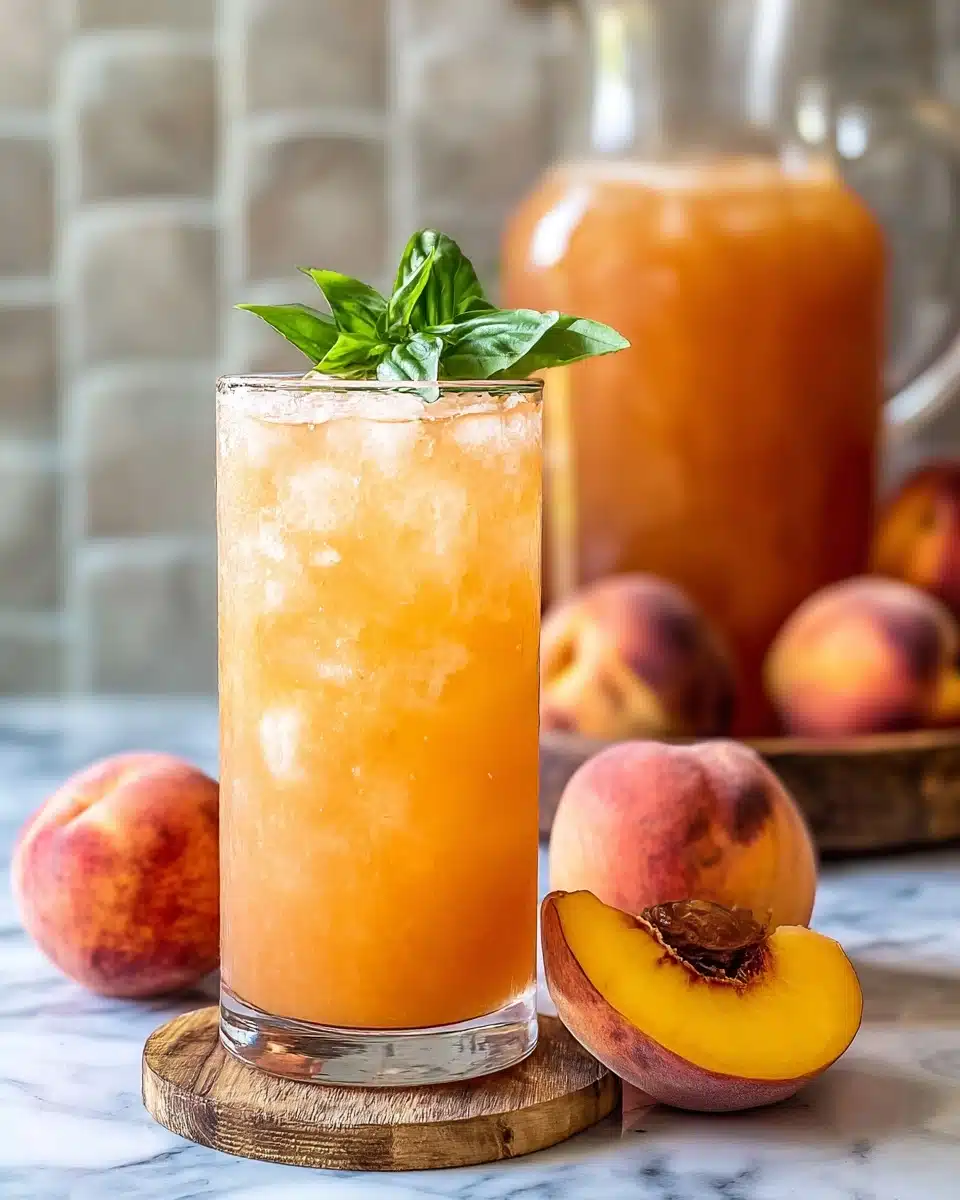 Refreshing Peach Lemonade 4 Refreshing Peach Lemonade - Recipe Image