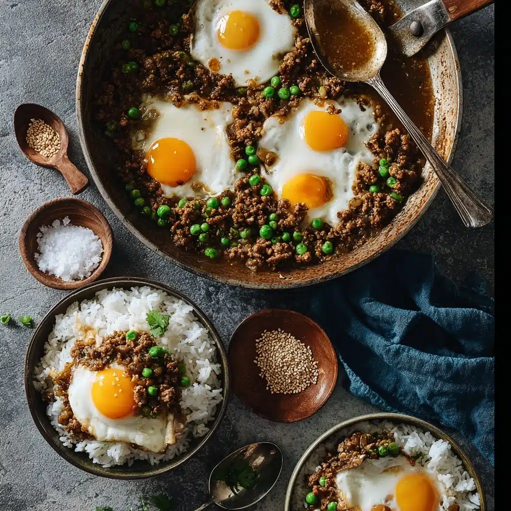 Cantonese Ground Beef Rice and Eggs 4 Cantonese Ground Beef Rice and Eggs - Recipe Image