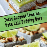 Refreshing No-Bake Chia Pudding Bars with Zesty Coconut Lime Flavor