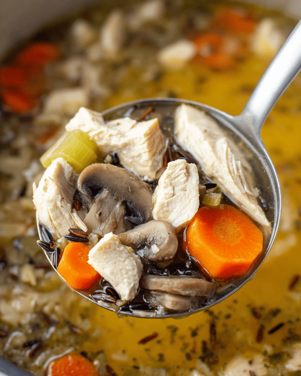 Autumn Wild Rice Soup with Turkey Recipe - Recipe Image