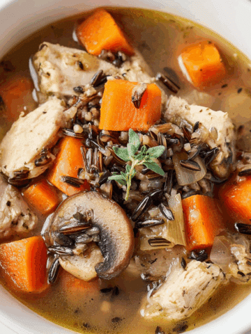 Autumn Wild Rice Soup with Turkey Recipe