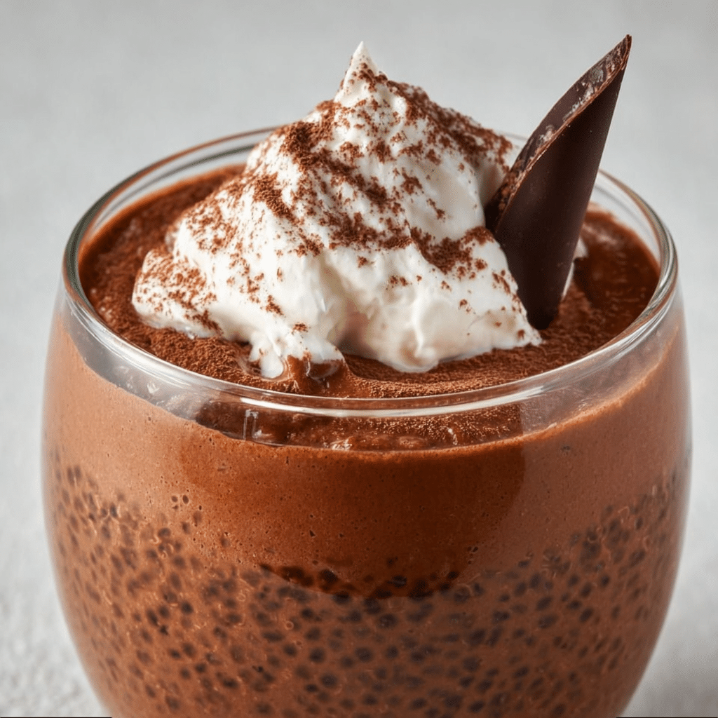 High Protein Chocolate Chia Pudding  - Recipe Image