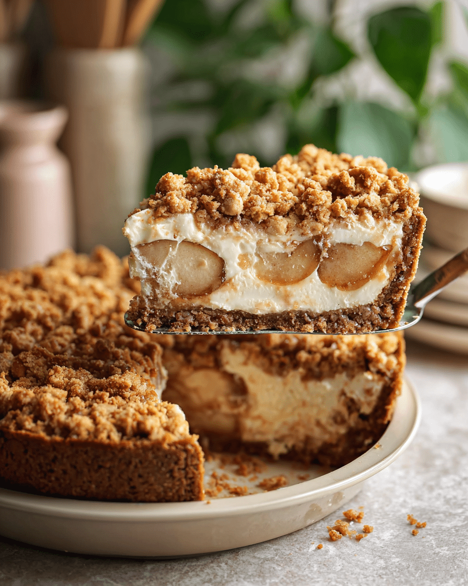 Apple Crumble Cheesecake  - Recipe Image