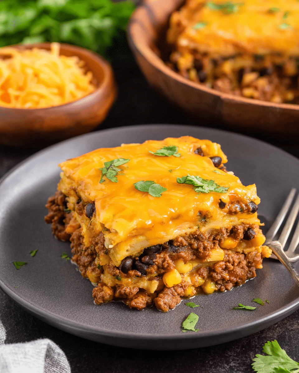 Beef Enchilada Casserole Recipe - Recipe Image
