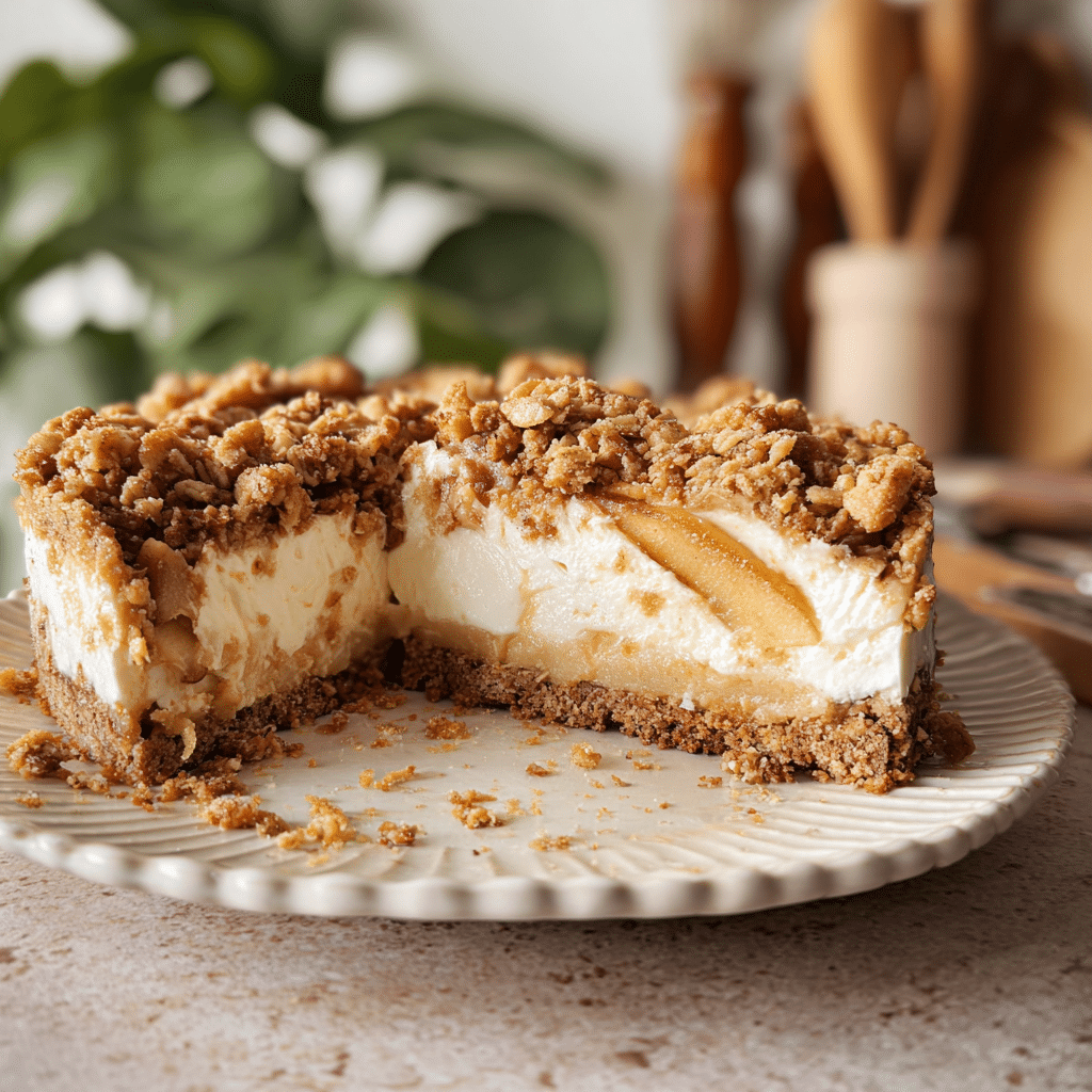 Apple Crumble Cheesecake  - Recipe Image