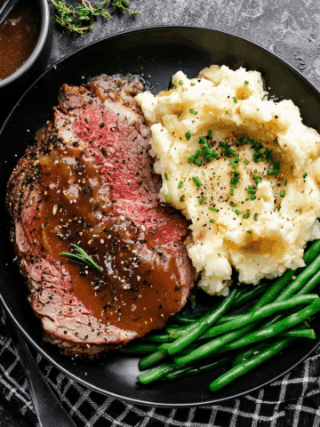 Simple, Foolproof Garlic Herb Crusted Prime Rib with Au Jus