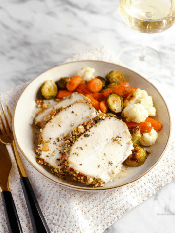 One Pan Roasted Turkey Breast With Veggies Recipe