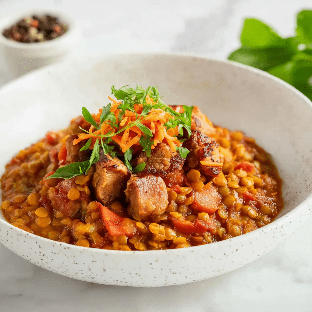 Harissa Chicken with Lentils Recipe - Recipe Image