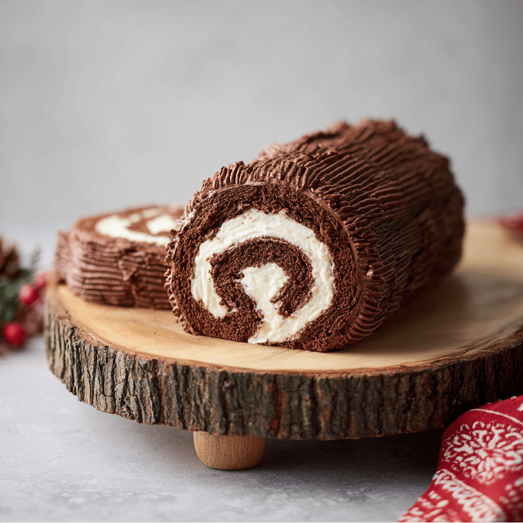 Holiday Yule Log Cake