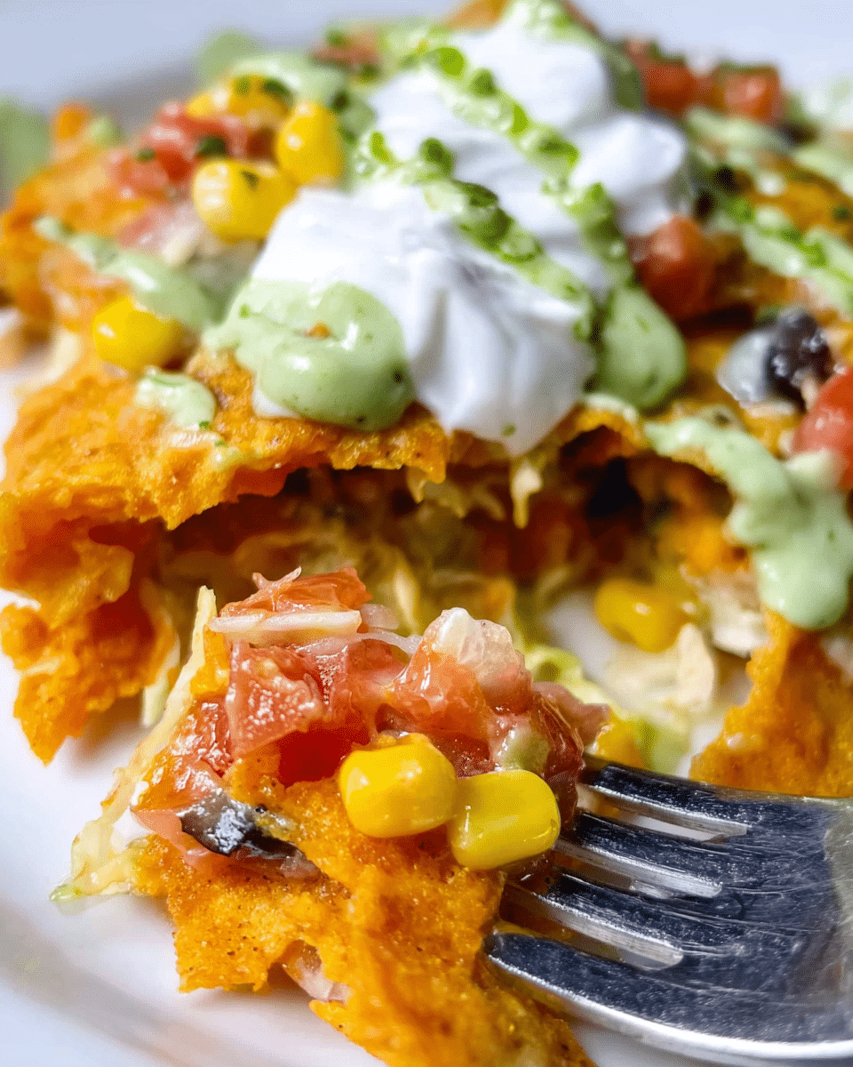 Cheesy Dorito Chicken Casserole Recipe - Recipe Image