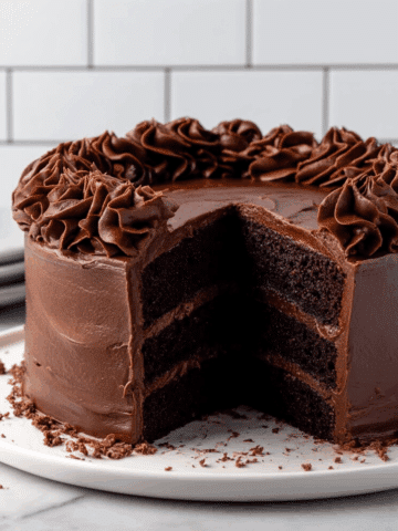 One-Bowl Chocolate Fudge Cake (SO Moist!)