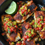 Mediterranean Pan Seared Sea Bass