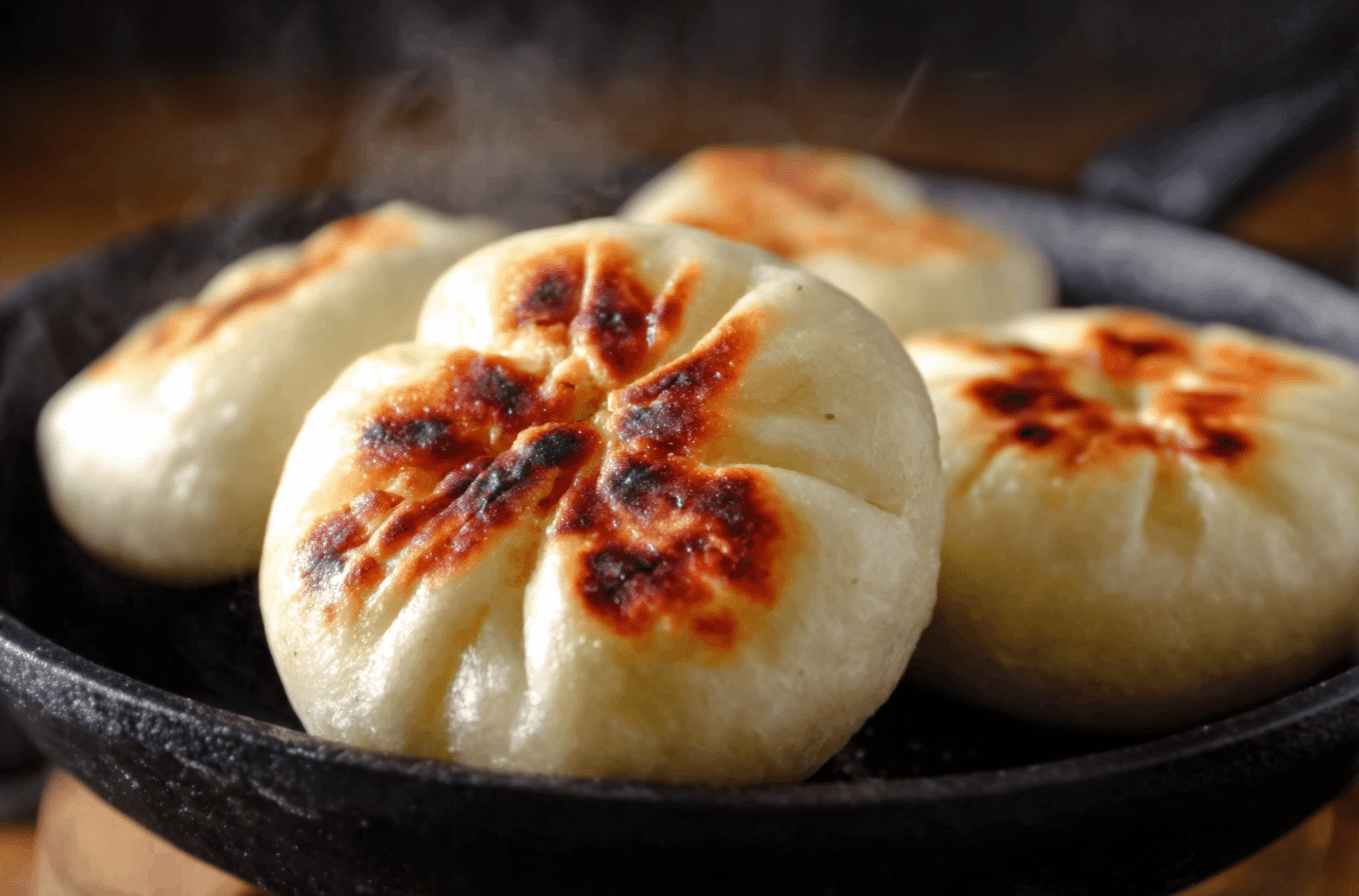 Vegan Pan-Fried Buns (Sheng Jian Bao, 生煎包)  - Recipe Image