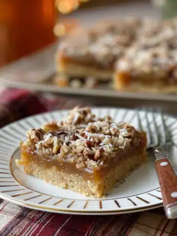 Bourbon Pecan Pie Bars