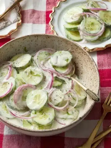 Creamed Cucumber Salad