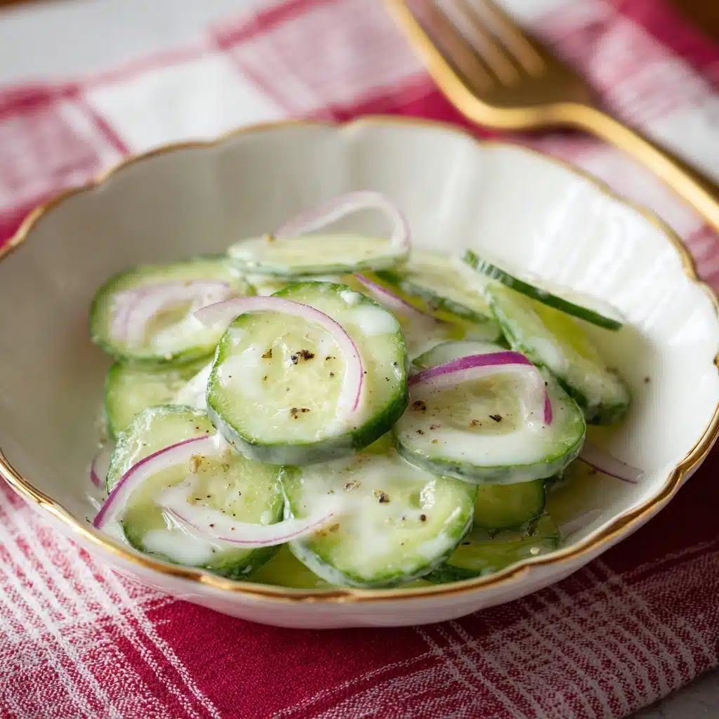 Creamed Cucumber Salad 4 Creamed Cucumber Salad - Recipe Image