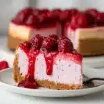 Easy Baked Raspberry Cheesecake (Gluten Free Option)