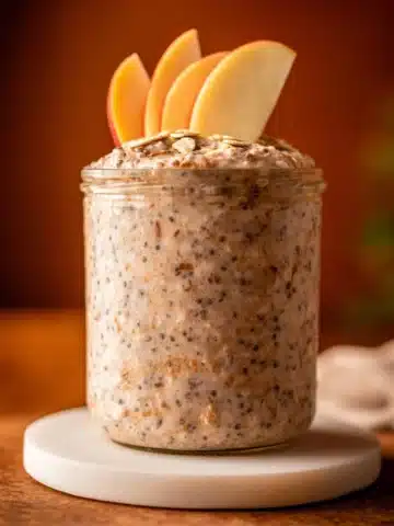 High Protein Apple Cinnamon Overnight Oats