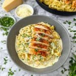 Chicken Alfredo Pasta (Calorie-Arm)