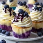White Chocolate Blueberry Cheesecake Cupcakes Recipe