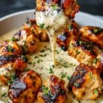Creamy Garlic Sauce for Grilled Chicken Bites Recipe