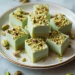 Creamy Pistachio Fudge with White Chocolate and Pistachios Recipe