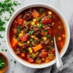 Hearty Sweet Potato Stew with Beef and Vegetables Recipe