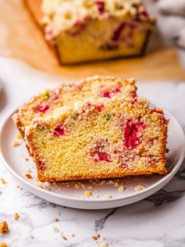 Lemon Rhubarb Loaf with Glaze Recipe