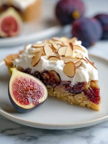 Moist Fig Cake with Almond and Honey Recipe