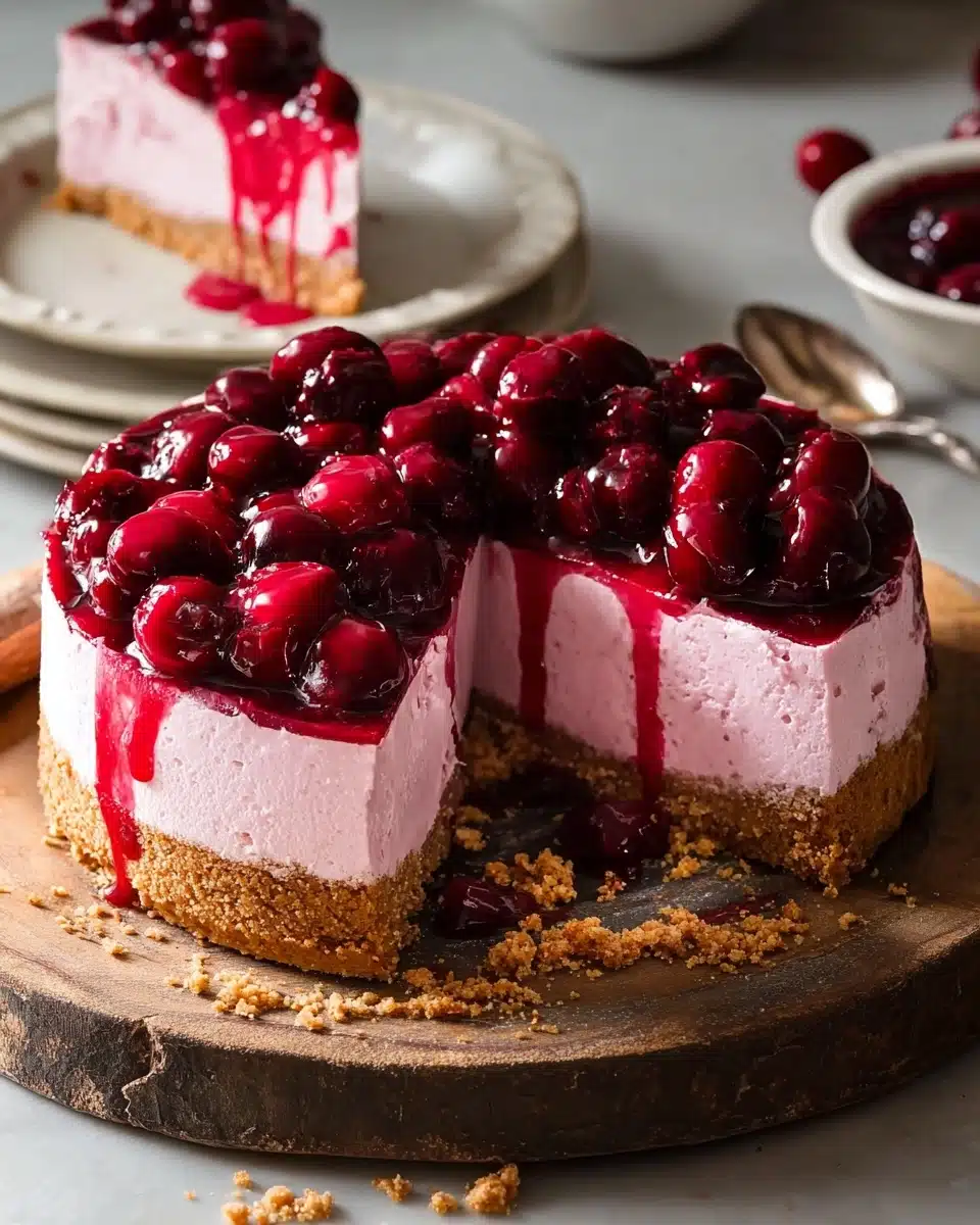 Easy Baked Raspberry Cheesecake (Gluten Free Option) 4 Easy Baked Raspberry Cheesecake (Gluten Free Option) - Recipe Image