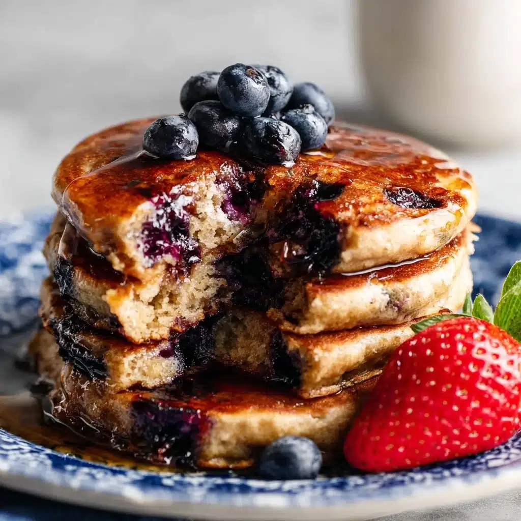 Blueberry Pancakes 4 Blueberry Pancakes - Recipe Image