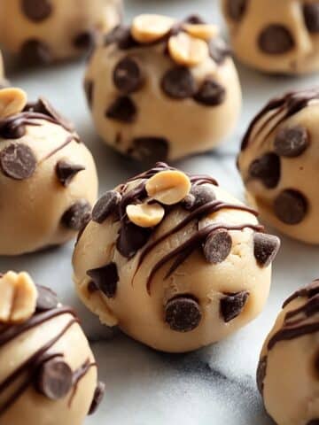 Frozen Greek Yogurt Peanut Butter Bites with Chocolate Chips Recipe