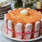 Lychee Cake with Pink Champagne Biscuits and Italian Sponge Recipe