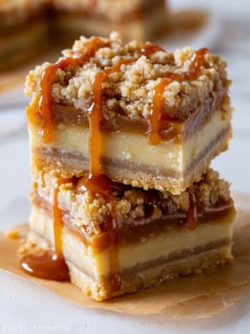 Salted Caramel Apple Pie Bars Recipe