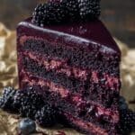 Stunning Dark Chocolate Blackberry Cake Recipe