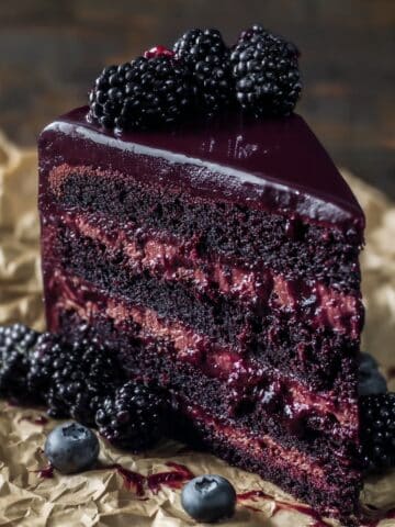 Stunning Dark Chocolate Blackberry Cake Recipe