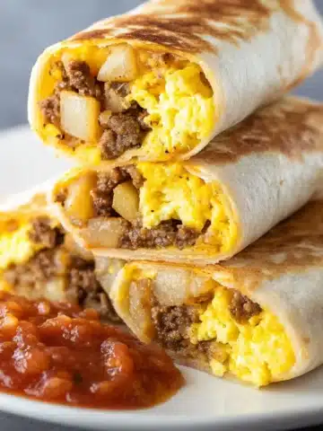 Freezer Breakfast Burritos