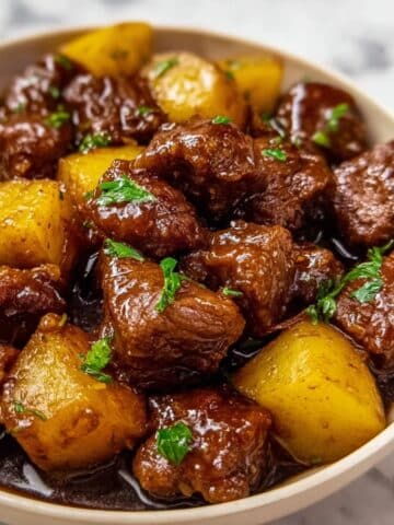 Slow Cooker Garlic Butter Beef Bites Recipe