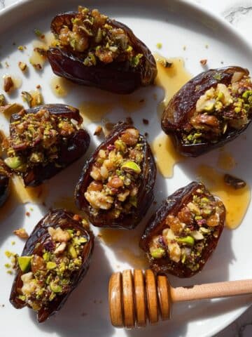 Baklava-Stuffed Dates with Walnuts and Pistachios Recipe