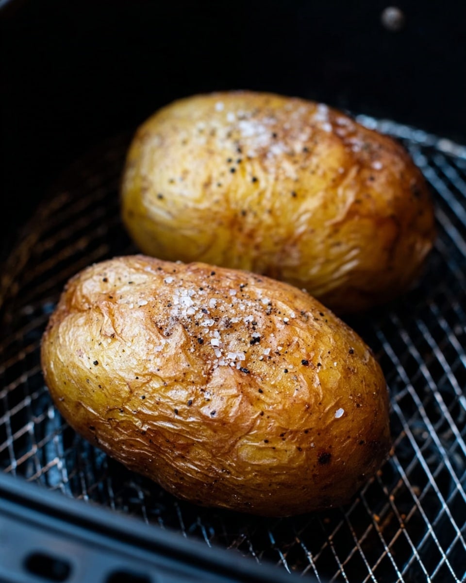 A baked potato with its skin intact and slightly cracked open is placed at the center of a round white plate, revealing soft, fluffy light yellow potato inside. On top of this potato layer sits a smooth, glossy square of yellow butter that begins to melt slightly. The plate is set on a light cream cloth napkin, all placed on a white marbled surface. photo taken with an iphone --ar 4:5 --v 7