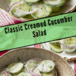 Creamed Cucumber Salad