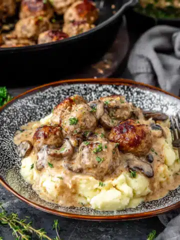 Creamy Mushroom Chicken Meatballs (30-Minute Recipe) Recipe