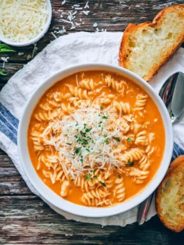 Crockpot Chicken Parmesan Soup Recipe