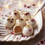 Gulab Jamun Truffles with White Chocolate and Decorative Finishes Recipe