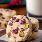 Cranberry Pistachio Shortbread Recipe