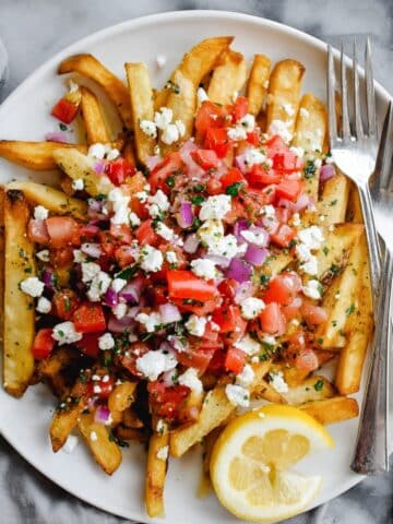 Loaded Greek Feta Fries Recipe