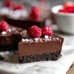 Chocolate Raspberry Tart with Gluten-Free Oreo Crust Recipe