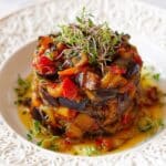 Roasted Eggplant and Bell Pepper Salad Recipe